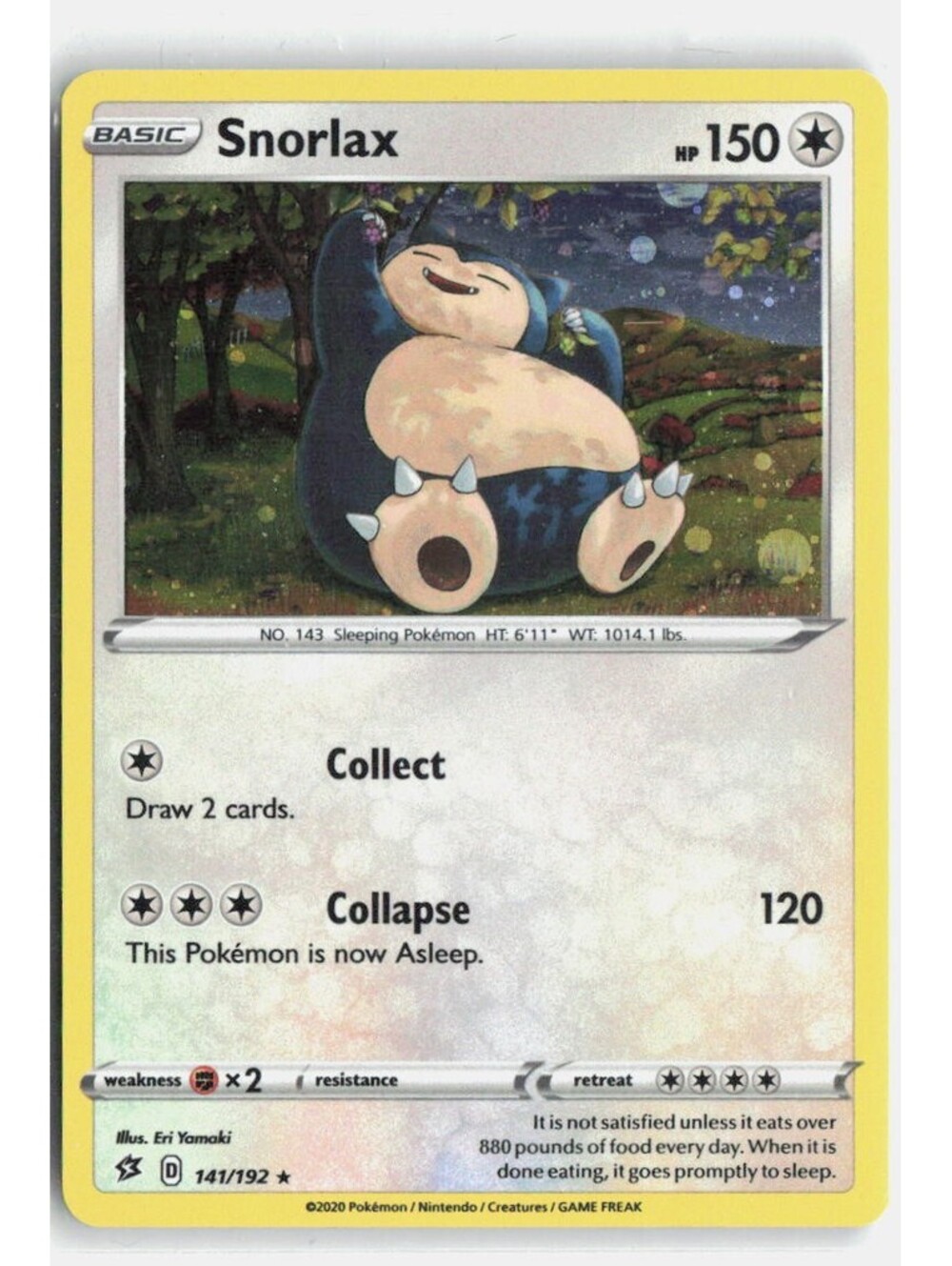Snorlax - (Cosmos Holo) Holo Promo Miscellaneous Cards & Products 141/192 NM